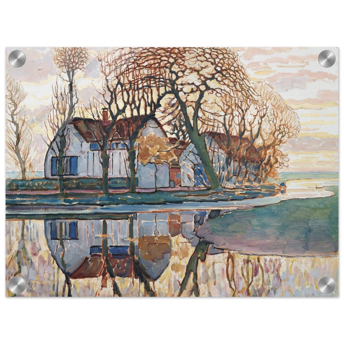Farm near Duivendrecht by Piet Mondrian | Vintage wall art print - Acrylic Print - 30x40 cm / 12x16″ - 