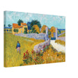 Farmhouse in Provence by Vincent van Gogh 1888 | Vintage wall art print - Canvas - 40x60 cm / 16x24″ - Thick