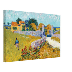 Farmhouse in Provence by Vincent van Gogh 1888 | Vintage wall art print - Canvas - 40x60 cm / 16x24″ - Thick