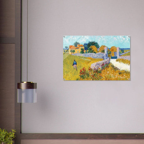 Farmhouse in Provence by Vincent van Gogh 1888 | Vintage wall art print - Acrylic Print - 60x90 cm / 24x36″ - 
