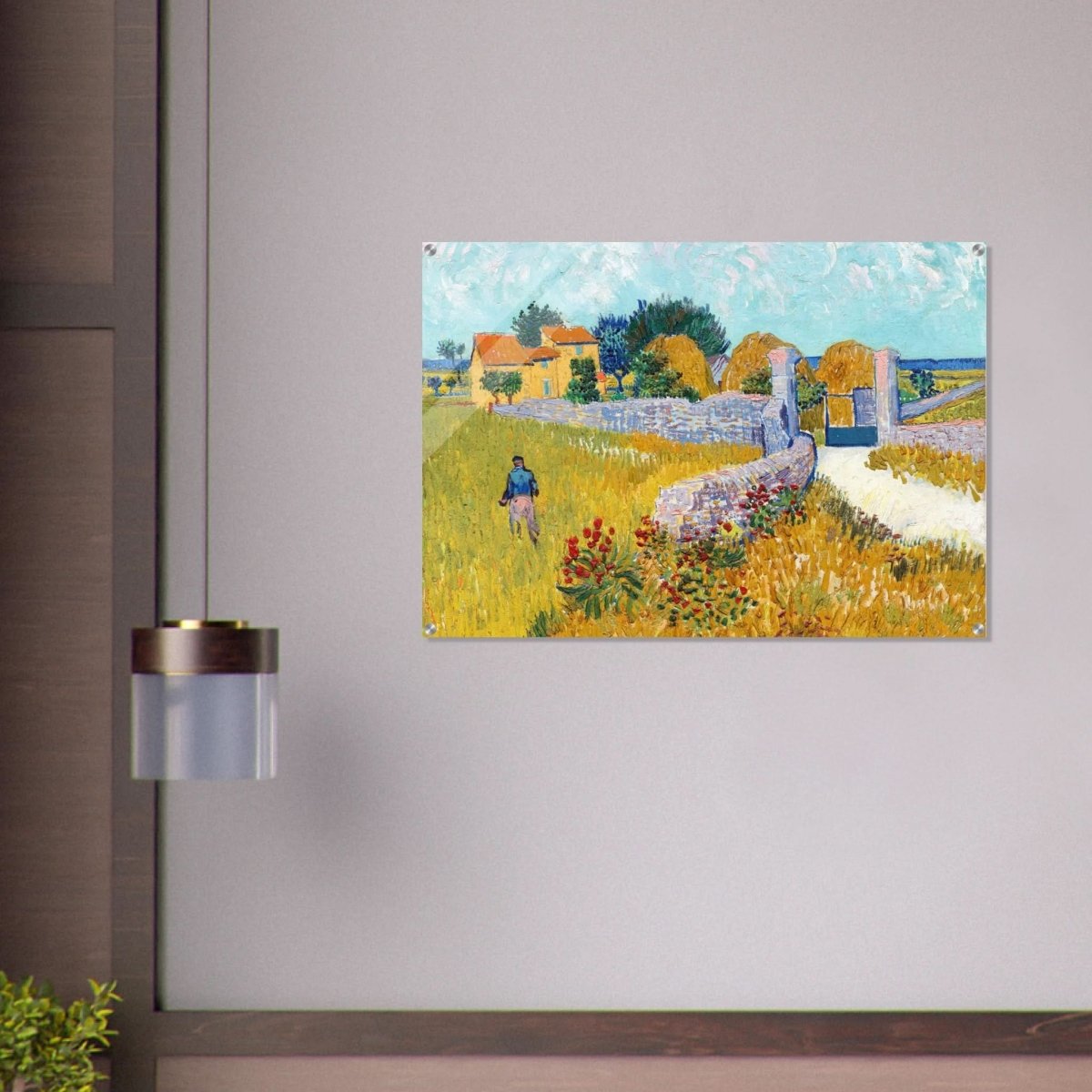 Farmhouse in Provence by Vincent van Gogh 1888 | Vintage wall art print - Acrylic Print - 70x100 cm / 28x40″ - 