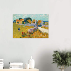 Farmhouse in Provence by Vincent van Gogh 1888 | Vintage wall art print - Wood Prints - 50x75 cm / 20x30″ - 20 mm