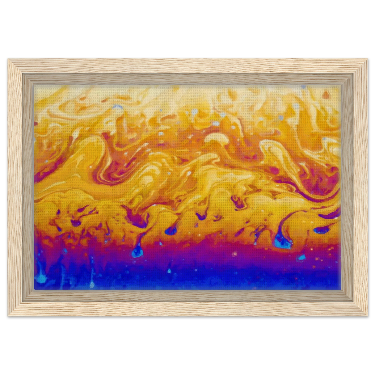 Lava Dreamscape â€“ Fluid Abstract Wall Art PrintBrushed Aluminum Print60x90 cm / 24x36â€³