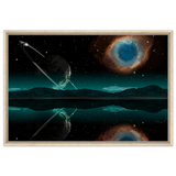 celestial reflections a portal beyond the stars wall art print70x100 cm / 28x40″Brushed Aluminum Print