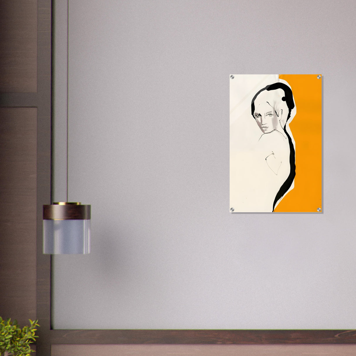 da vinci minimalist modern wall art 3