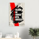 da vinci motivational wall art follow one course