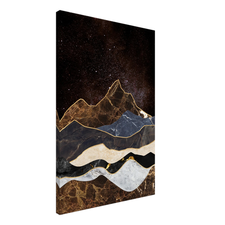 celestial ridges marbled mountain majesty wall art print50x75 cm / 20x30″Framed Canvas