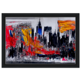 Urban Inferno â€“ Abstract Cityscape Wall Art PrintAcrylic Print70x100 cm / 28x40â€³