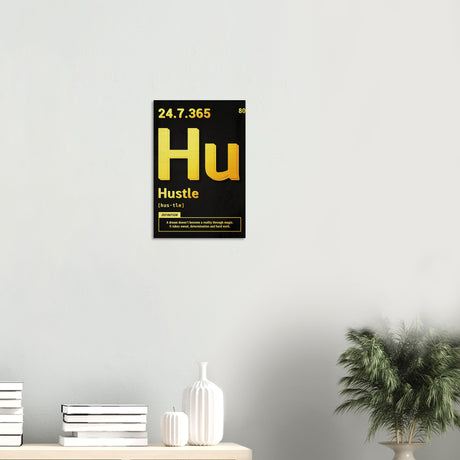 da vinci motivational wall art hustle