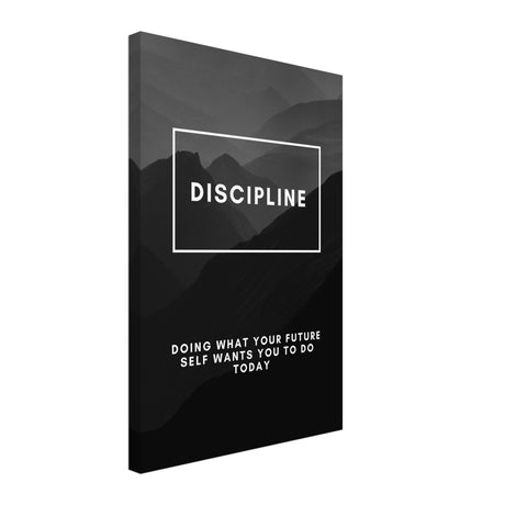 da vinci motivational wall art discipline