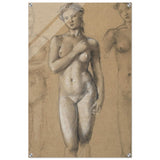 Female Nude Three Studies by Sir Edward Burne - Jones | Vintage wall art print - Acrylic Print - 60x90 cm / 24x36″ - 