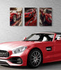 Ferrari Legends | Trio Canvas & Framed Canvas Set 🏎️🔥| Luxury Garage Decor - Canvas - 30X45 CM / 12X18″ - 