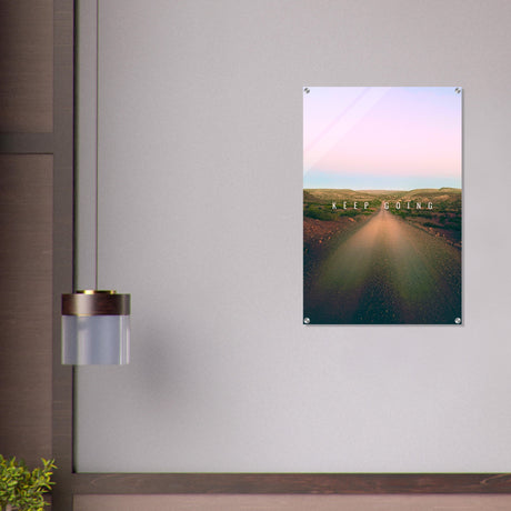 da vinci motivational wall art keep going