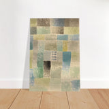 First House of a Settlement by Paul Klee 1926 | Vintage wall art print - Brushed Aluminum Print - 70x100 cm / 28x40″ - 