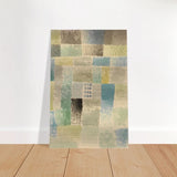 First House of a Settlement by Paul Klee 1926 | Vintage wall art print - Brushed Aluminum Print - 50x75 cm / 20x30″ - 