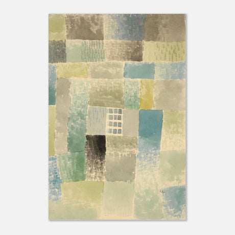 First House of a Settlement by Paul Klee 1926 | Vintage wall art print - Aluminum Print - 60x90 cm / 24x36″ - 