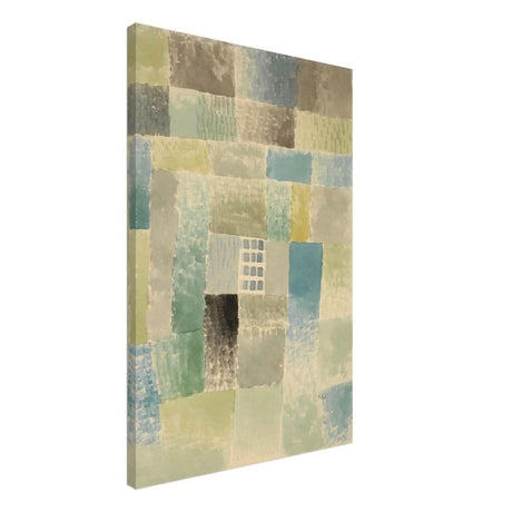 First House of a Settlement by Paul Klee 1926 | Vintage wall art print - Brushed Aluminum Print - 50x75 cm / 20x30″ - 