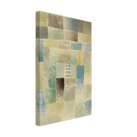 First House of a Settlement by Paul Klee 1926 | Vintage wall art print - Wood Prints - 70x100 cm / 28x40″ - 10 mm