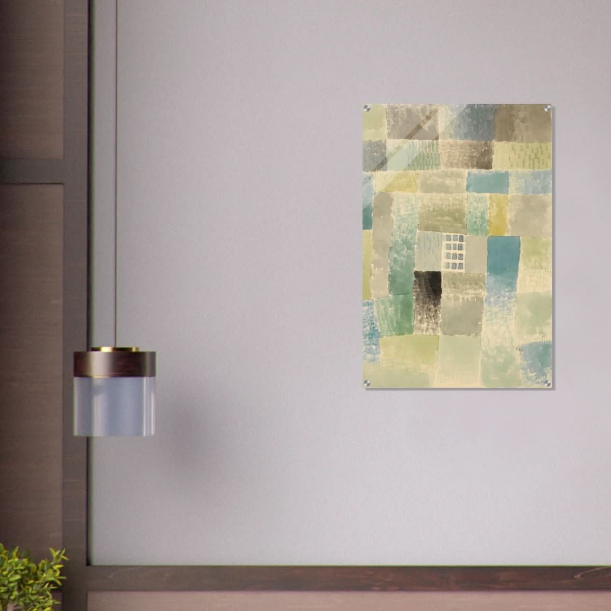 First House of a Settlement by Paul Klee 1926 | Vintage wall art print - Acrylic Print - 60x90 cm / 24x36″ - 