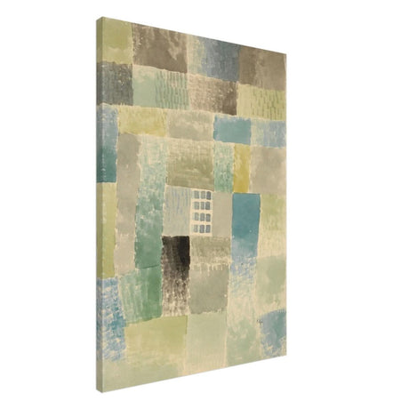 First House of a Settlement by Paul Klee 1926 | Vintage wall art print - Brushed Aluminum Print - 70x100 cm / 28x40″ - 