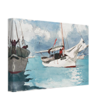"Fishing Boats, Key West" – Nautical Wall Art Print by Winslow Homer - Canvas - 20x30 cm / 8x12″ - 