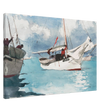 "Fishing Boats, Key West" – Nautical Wall Art Print by Winslow Homer - Canvas - 60x90 cm / 24x36″ - 