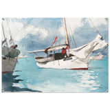 "Fishing Boats, Key West" – Nautical Wall Art Print by Winslow Homer - Acrylic Print - 70x100 cm / 28x40″ - 
