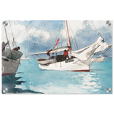 "Fishing Boats, Key West" – Nautical Wall Art Print by Winslow Homer - Acrylic Print - 30x45 cm / 12x18″ - 