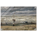 Fishing Boats on the Beach at Scheveningen – Vincent van Gogh Nautical Wall Art Print - Acrylic Print - 30x45 cm / 12x18″ - 