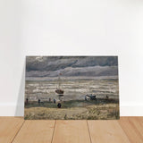 Fishing Boats on the Beach at Scheveningen – Vincent van Gogh Nautical Wall Art Print - Brushed Aluminum Print - 40x60 cm / 16x24″ - 