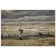 Fishing Boats on the Beach at Scheveningen – Vincent van Gogh Nautical Wall Art Print - Wood Prints - 20x30 cm / 8x12″ - 