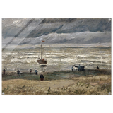 Fishing Boats on the Beach at Scheveningen – Vincent van Gogh Nautical Wall Art Print - Acrylic Print - 70x100 cm / 28x40″ - 