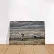 Fishing Boats on the Beach at Scheveningen – Vincent van Gogh Nautical Wall Art Print - Brushed Aluminum Print - 20x30 cm / 8x12″ - 