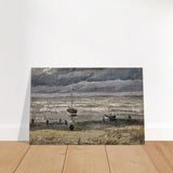 Fishing Boats on the Beach at Scheveningen – Vincent van Gogh Nautical Wall Art Print - Brushed Aluminum Print - 30x45 cm / 12x18″ - 