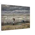 Fishing Boats on the Beach at Scheveningen – Vincent van Gogh Nautical Wall Art Print - Canvas - 50x75 cm / 20x30″ - 