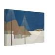 "Fishing Village" – Japanese Coastal Minimalism Wall Art Print by Kamisaka Sekka - Canvas - 20x30 cm / 8x12″ - 