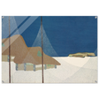 "Fishing Village" – Japanese Coastal Minimalism Wall Art Print by Kamisaka Sekka - Acrylic Print - 70x100 cm / 28x40″ - 