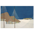"Fishing Village" – Japanese Coastal Minimalism Wall Art Print by Kamisaka Sekka - Fine Art Poster - 40x60 cm / 16x24″ - 