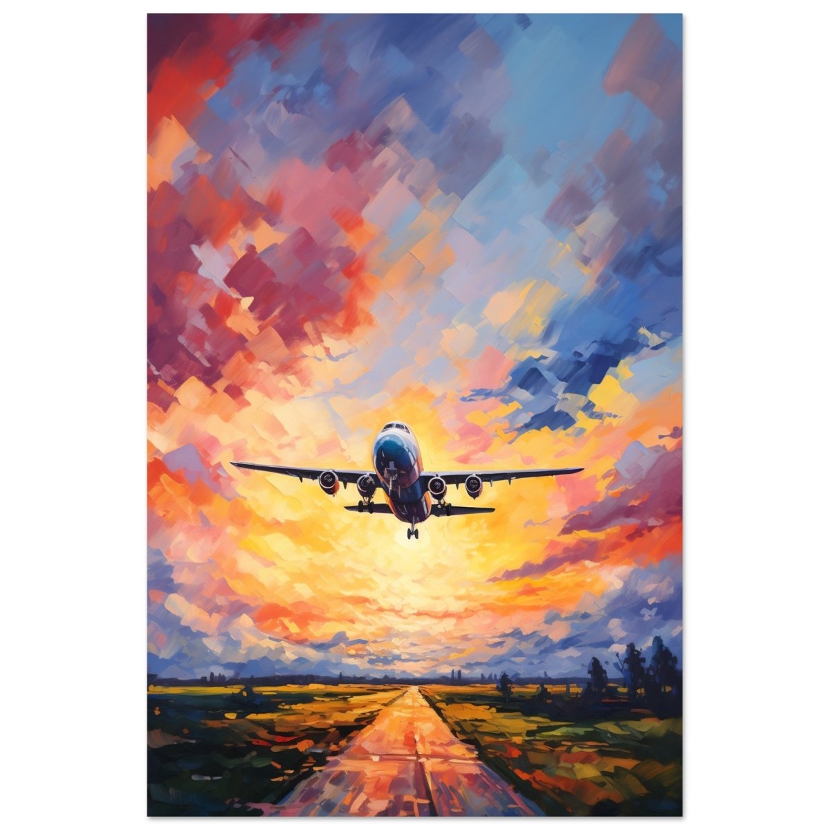 Flight into Radiance | Travel collection wall art print - Aluminum Print - 30x45 cm / 12x18″ - 