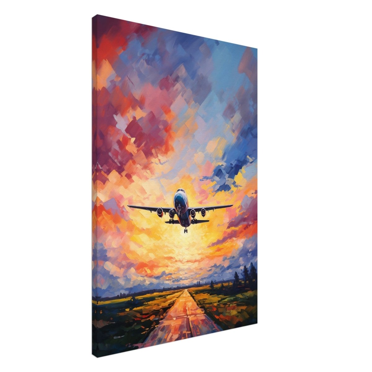 Flight into Radiance | Travel collection wall art print - Canvas - 30x45 cm / 12x18″ - 