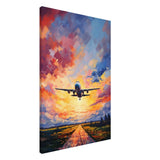 Flight into Radiance | Travel collection wall art print - Canvas - 30x45 cm / 12x18″ - 