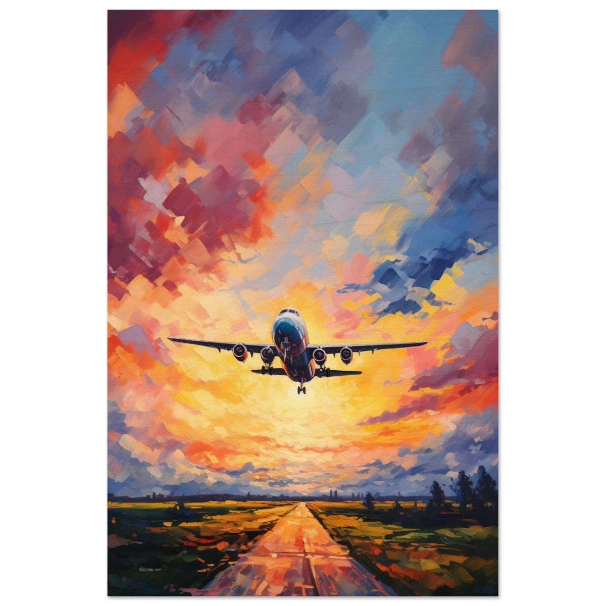 Flight into Radiance | Travel collection wall art print - Wood Prints - 30x45 cm / 12x18″ - 