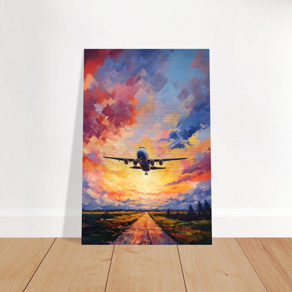 Flight into Radiance | Travel collection wall art print - Brushed Aluminum Print - 30x45 cm / 12x18″ - 