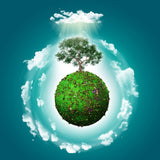 Floating Haven | 3 Design Options - 30x30 cm / 12x12″ - Design Option 1 - Canvas