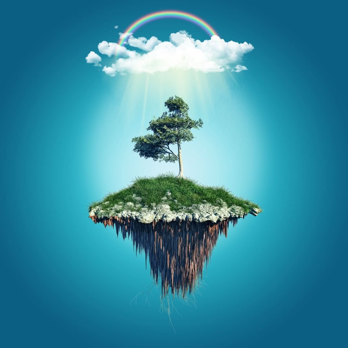 Floating Haven | 3 Design Options - 30x30 cm / 12x12″ - Design Option 3 - Canvas