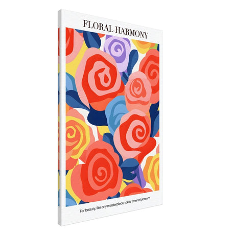 Floral Harmony - Canvas - 60x90 cm / 24x36″ - 