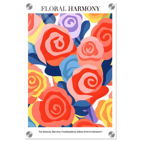 Floral Harmony - Acrylic Print - 30x45 cm / 12x18″ - 
