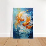 Flowing Fortune | Abstract Realism wall art print - Brushed Aluminum Print - 30x45 cm / 12x18″ - 