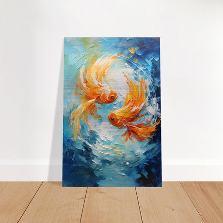Flowing Fortune | Abstract Realism wall art print - Brushed Aluminum Print - 30x45 cm / 12x18″ - 