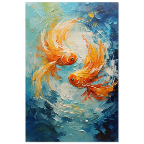 Flowing Fortune | Abstract Realism wall art print - Wood Prints - 30x45 cm / 12x18″ - 